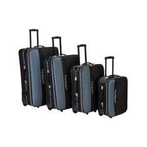  4 Pc Rockland Polo Luggage Set in Navy By Fox Luggage 