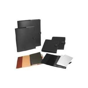   Refill System & 10 Pages, Leather Grain Vinyl Covers.