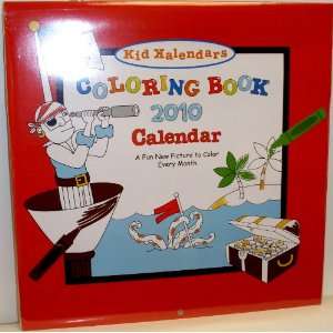    Coloring Book Calendar   Pirate, Robot, or Dino 2010 Toys & Games