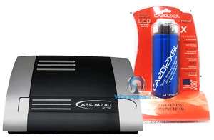 pkg FD2100 ARC AUDIO SUB SPEAKER COMPONENT AMPLIFIER + 4 FARAD AMP 