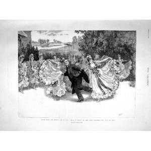 1892 Vicar Bray Savoy Theatre Pas De Cinq Dancing Paget:  