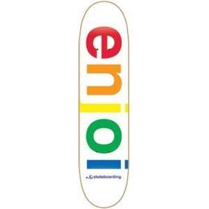    Enjoi Spectrum White 7.62 Skateboard Deck
