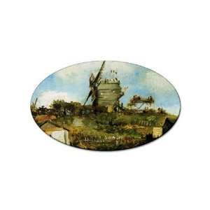  Le Moulin de la Galette By Vincent Van Gogh Oval Magnet 