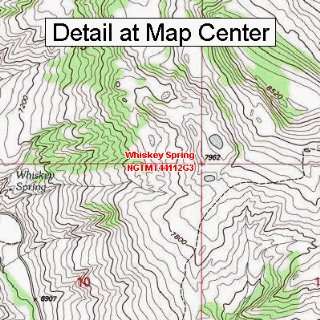  USGS Topographic Quadrangle Map   Whiskey Spring, Montana 