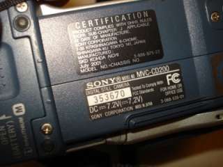 Sony Mavica MVC CD200 Digital Camera 2.1   UNTESTED 0027242589247 