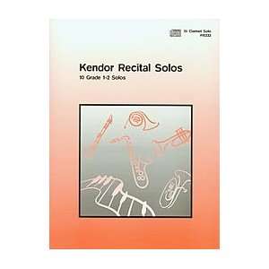 Kendor Recital Solos   Clarinet Solo Book W/Cd 