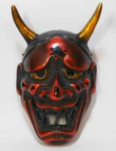   Devil tattoo Folk Porcelain Hannya Evil Demon Devil Mask Men  