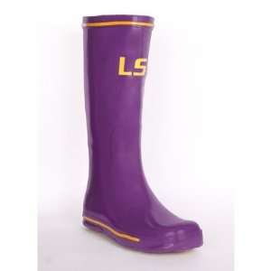 Womens Louisiana State University Centered LSU Boots Size 10, Color 