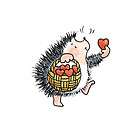 PENNY BLACK RUBBER STAMPS HEDGEHOG HEARTS THIS ONENEW