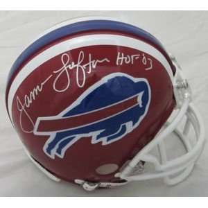 James Lofton Autographed/Hand Signed Buffalo Bills Mini Helmet with 