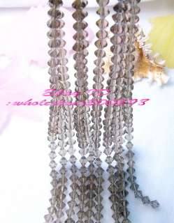 GOOD  14strds 10mm CRYSTAL GLASS BICONE BEADS string】  