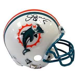 Junior Seau Autographed / Signed Miami Dolphins Mini Helmet  