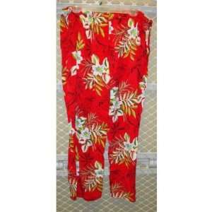  Womens Apparel Red Hawaiian Pants Case Pack 24 