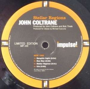 John Coltrane STELLAR REGIONS Impulse Limited Edition Vinyl LP NM 