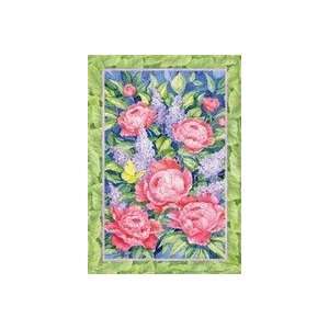  Lilacs and Peonies Large Flag: Patio, Lawn & Garden
