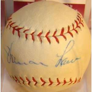 Vern Law Autographed Baseball   Vintage Special League JSA 