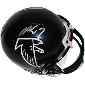 Michael Vick Atlanta Falcons Autographed Throwback Mini Helmet:  