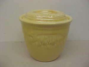 Homer Laughlin YELLOW OVEN SERVE Refigerator/Grease Jar  