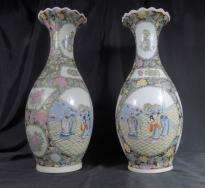 You are viewing a gorgeous pair of Chinese Porcelain Famille Verte 