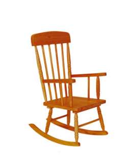 Kidkraft Kids Spindle Rocking Chair Wooden Rocker Honey  