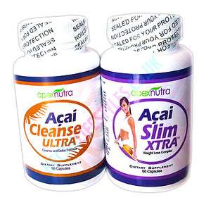 ACAI BERRY SLIMMING AND COLON CLEANSE WEIGHT LOSS COMBO  