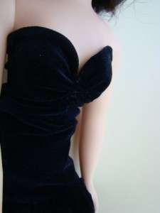 Midnight Velvet Cissy Jackie Doll Gown Revlon Dollikin  