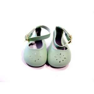  American Girl Doll Clothes Light Green Ankle Strap Shoes 