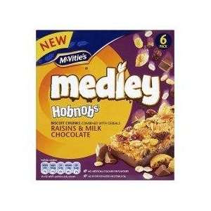 Mcvities Medley Hobnobs Raisin And Chocolate 6X30g   Pack of 6 (36 