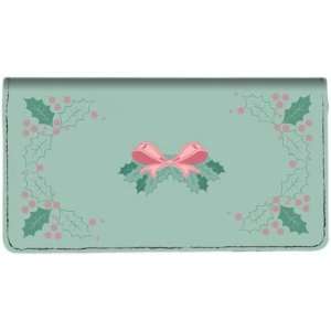  Holiday Holly Checkbook Cover