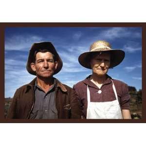  Jim Norris and Wife Homesteaders 12x18 Giclee on canvas 