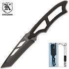NECK KNIFE   TANTO Plain Edge blade   TACTICAL HUNTING
