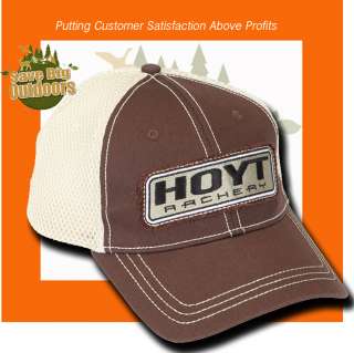   Hoyt Archery Mesh Back Brown Cap Hat Match Vector Element Bow  