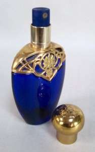 Avon Mesmerize Cobalt Blue Perfume Bottle  