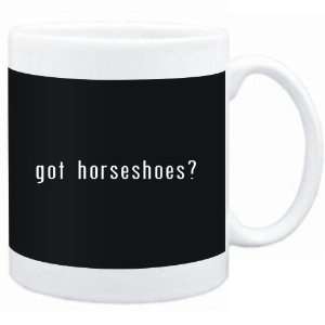  Mug Black  Got Horseshoes?  Sports