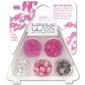  Bead Kit   Makes 5/Hot Pink Daisies