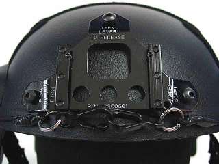 Airsoft IBH Helmet with NVG Mount & Side Rail Black BK  