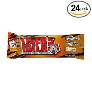 Tiger Milk Bar, Peanut Butter, 1.2 Ounce Unit (Pack of 24):  