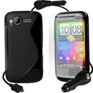  Accessory Pack For The HTC Desire S S Line Gel Case With 
