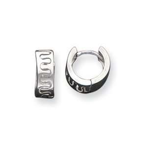  Sterling Silver Huggy Earrings QE3439 Jewelry