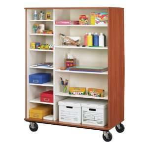  Tall Mobile Shelf Storage Cabinet without Doors 12 