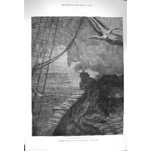   1876 Rime Ancient Mariner Storm Sea Ship Gustave Dore