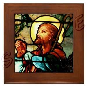  Jesus the Good Shepherd Framed Tile