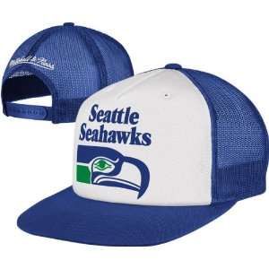  Retro Mesh Seattle Seahawks Snapback Hat: Sports 