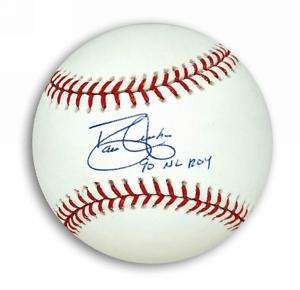 David Justice Autographed Baseball Inscribed 90 NL ROY  