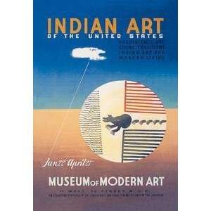   Vintage Art Indian Art of the United States   01072 x