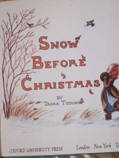   1941 The Snow Before Christmas by Tasha Tudor Childrens Book  