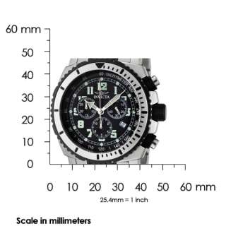 Invicta Swiss Chronograph 45mm Dial Stainless Steel Luminous Date 