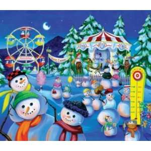   Snowman Carnival 200pc Jigsaw Puzzle by Joelle McIntyre Toys & Games