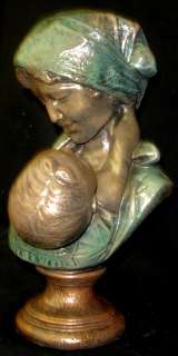 Victorian Mother and Child Statue Classic Art Sculpture  