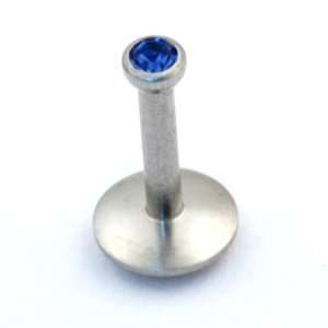  Stainless Steel Internally Threaded Labret: 16g 1/2, with 